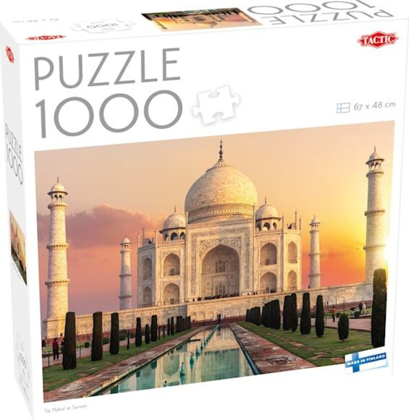 1000 Brikker Puslespill Taj Mahal Ved Solnedgang Tactic
