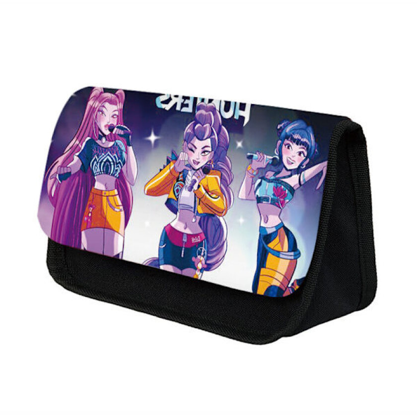 K-pop Demon Hunter trekantet penal, enkel studentstil stående oppbevaringsboks for blyanter.