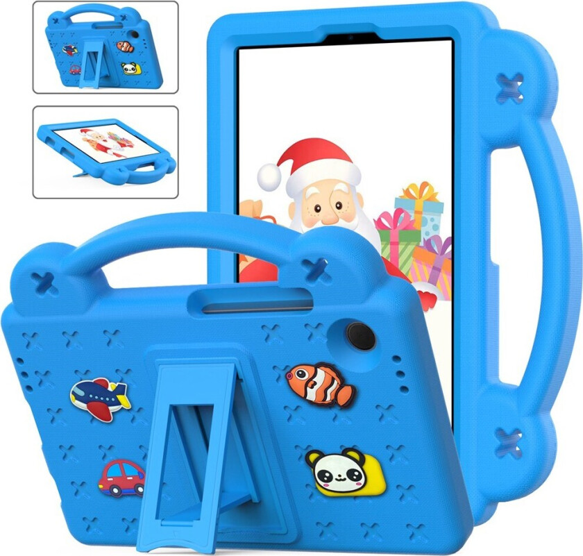 Samsung Galaxy Tab A11 / A9 Barnedeksel m. Kickstand - Blå
