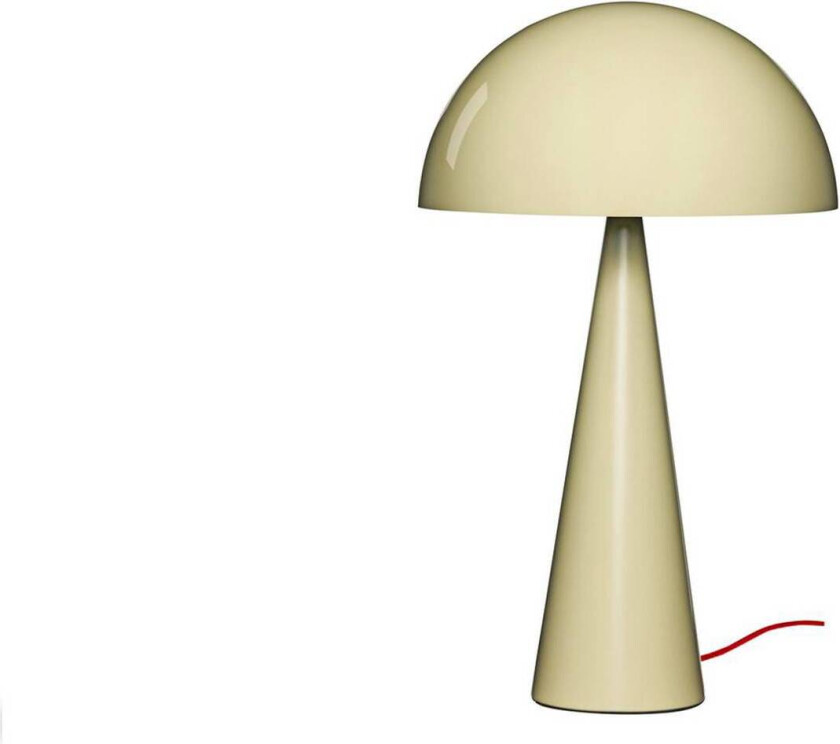 HÜBSCH bordlampe Mush, sand, metall, høyde 50 cm