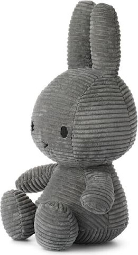 Miffy ECO Corduroy Kosedyr 33 cm Mørk Grå Bon Ton Toys
