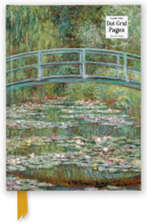 Claude Monet: Bridge over a Pond of Water Lilies (Foiled Dot Grid Journal)