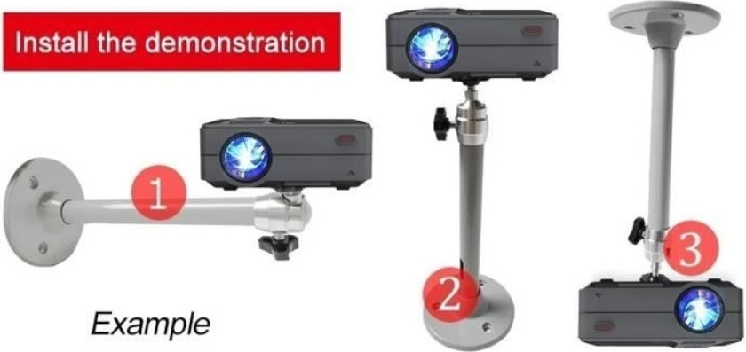 Omabeta projektor takmontering projektor takmontering 18 mm projektorfeste videoprojektorbrakett