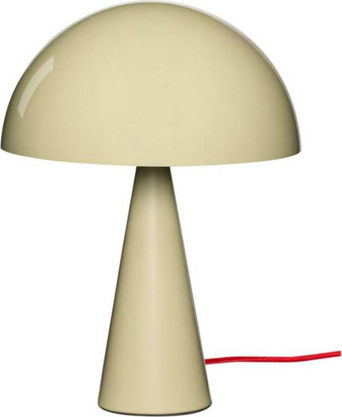 HÜBSCH bordlampe Mush Mini, lys sandfarge, høyde 34 cm