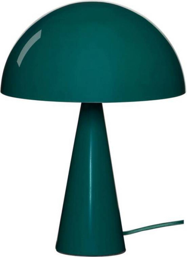 HÜBSCH bordlampe Mush Mini, mørkegrønn, høyde 34 cm