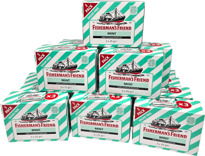 Fisherman's Friend Mint 16x3pk | Storpakk (48 poser)