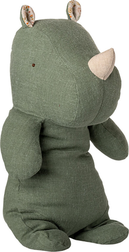 Kosedyr - Safari Friends - Neshorn - Medium+ - Salviegrøn - - OneSize - Kosedyr