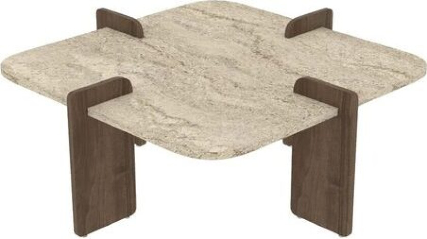 Denros Sofabord 90 cm - Brun/Mørkebrun