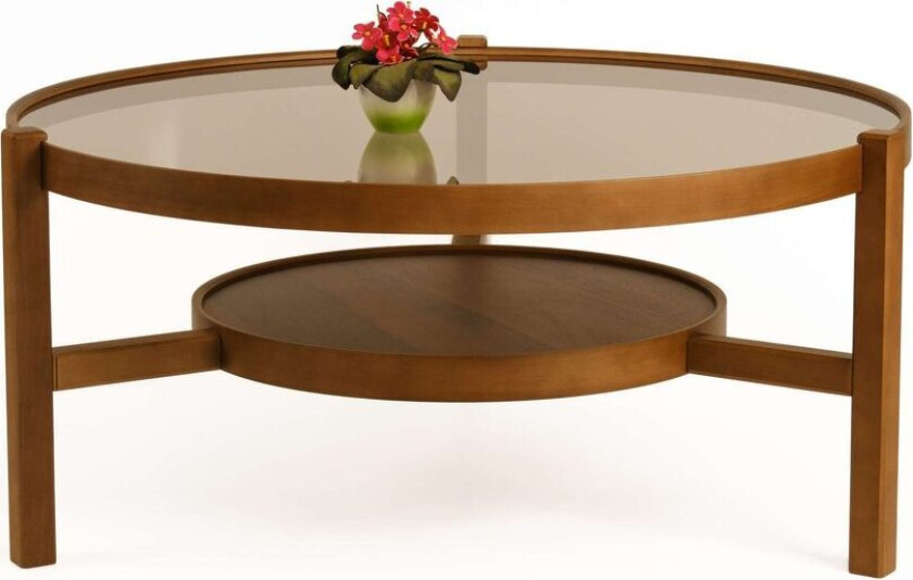 Florai Sofabord 100 cm - Mørkebrun