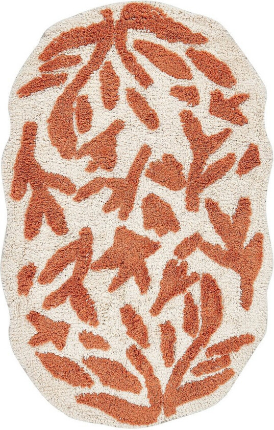 Baderomsmatte Derik - Beige, Oransje