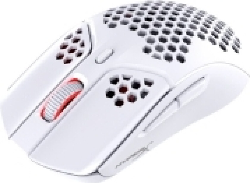 HyperX Pulsefire Haste - Mus - optisk - 6 knapper - trådløs - 2.4 GHz - USB trådløs mottaker - hvit, rosa - for Victus by HP Laptop 16 Laptop 14, 15, 17 Pavilion x360 Laptop Pro 290 G9