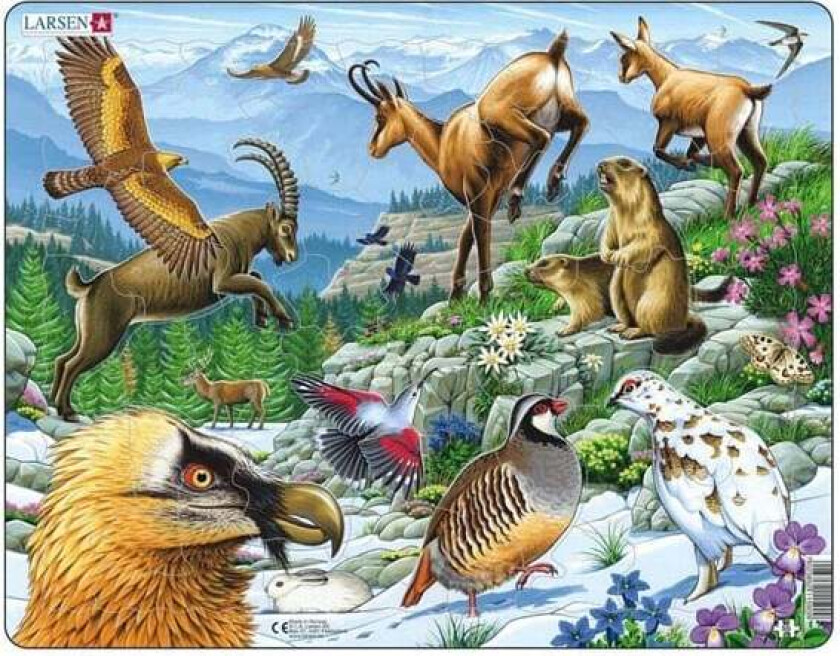 Larsen Jigsaw Puzzle Animals - Alps 55 pcs. Gulv