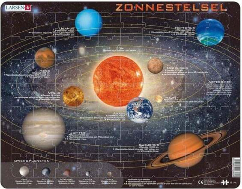 Larsen Jigsaw Puzzle The Solar System 70 pcs. Gulv