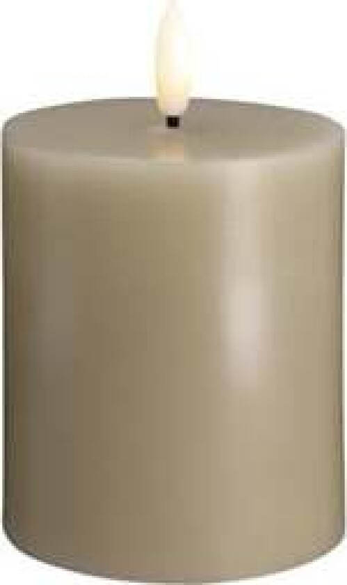 LED pillar candle - Kit grey - 74x100 mm