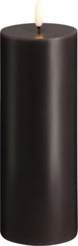LED pillar candle - Charcoal - 74x200 mm