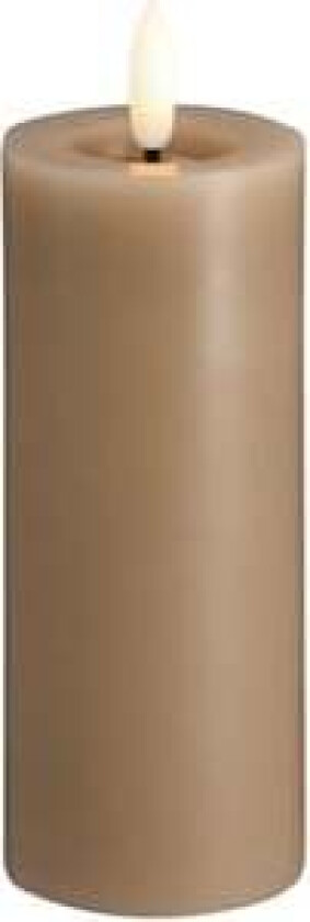 LED pillar candle - Melted Sand - 49x125 mm