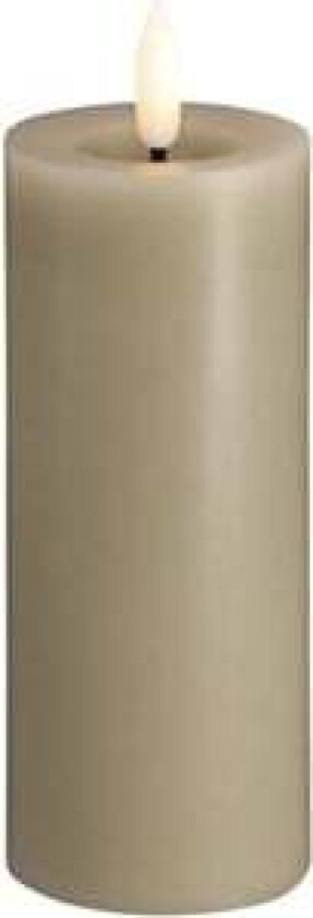 LED pillar candle - Melted Kit grey - 49x125 m