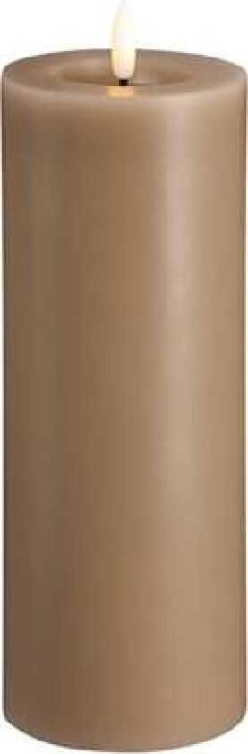 LED pillar candle - Melted Sand - 74x200 mm