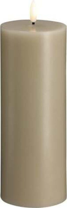 LED pillar candle - Kit grey - 74x200 mm