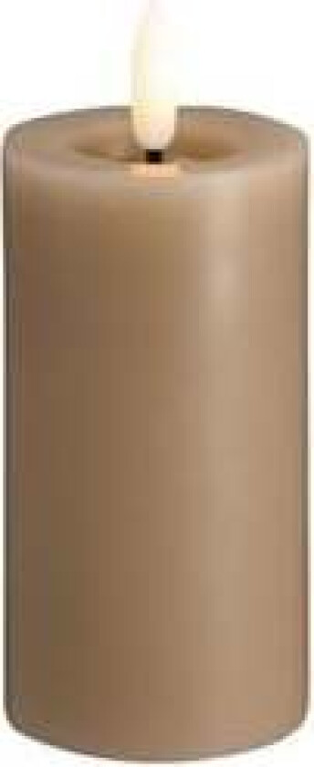 LED pillar candle - Melted Sand - 49x100 mm