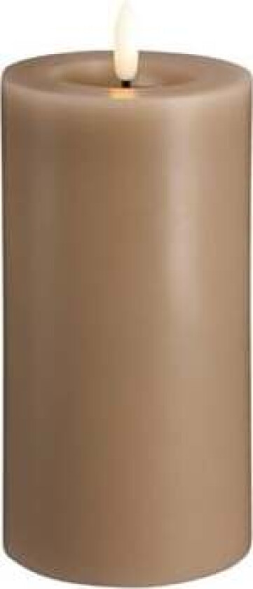 LED pillar candle - Melted Sand - 74x150 mm