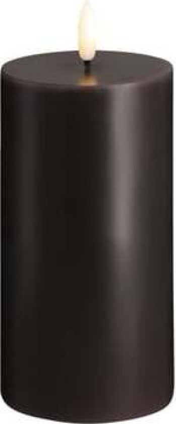 LED pillar candle - Charcoal - 74x150 mm