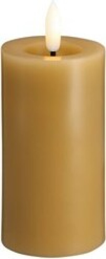 LED pillar candle - Melted Honey mustard - 49x100 mm