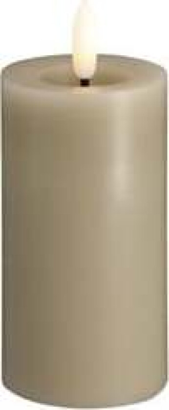 LED pillar candle - Melted Kit grey - 49x100 m