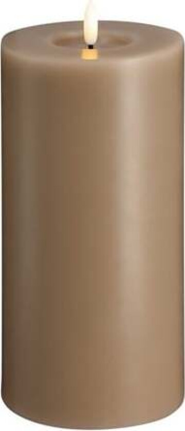 LED pillar candle - Melted Sand - 99x200 mm