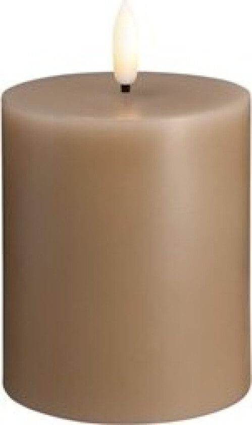 LED pillar candle - Sand - 74x100 mm