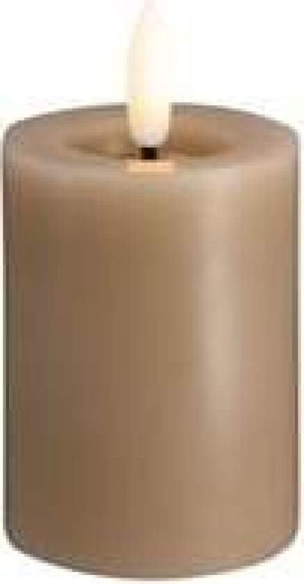LED pillar candle - Melted Sand - 49x75 mm