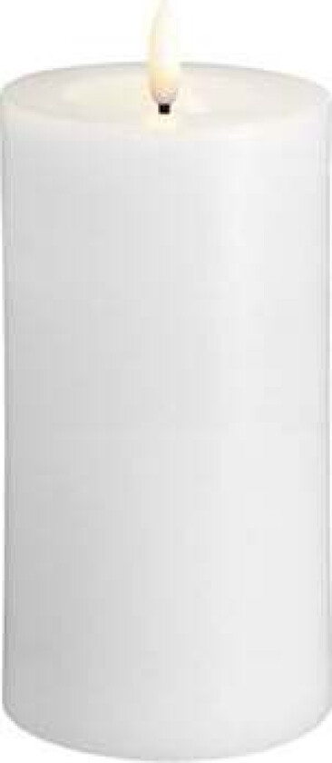LED pillar candle - Melted Classic white - 74x150 mm