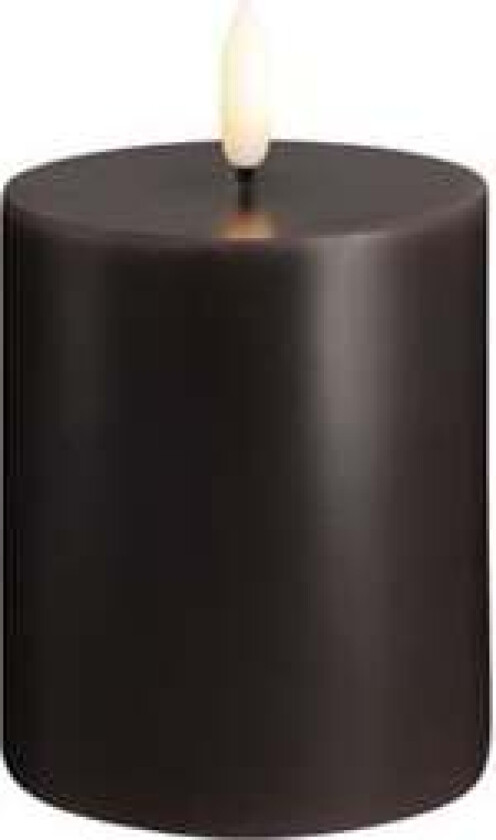 LED pillar candle - Charcoal - 74x100 mm