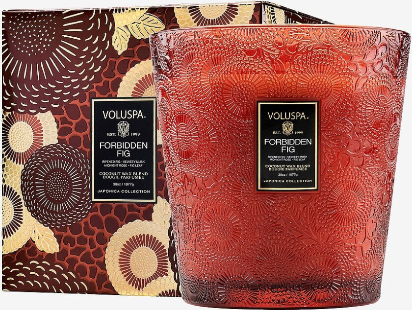 Forbidden Fig Boxed Luxe Jar Candle 80H - Brun