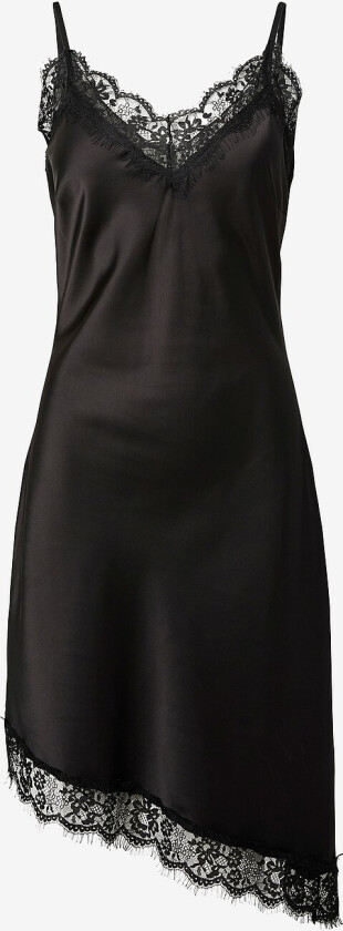 Kjole pcNomi Strap Satin Lace - Svart