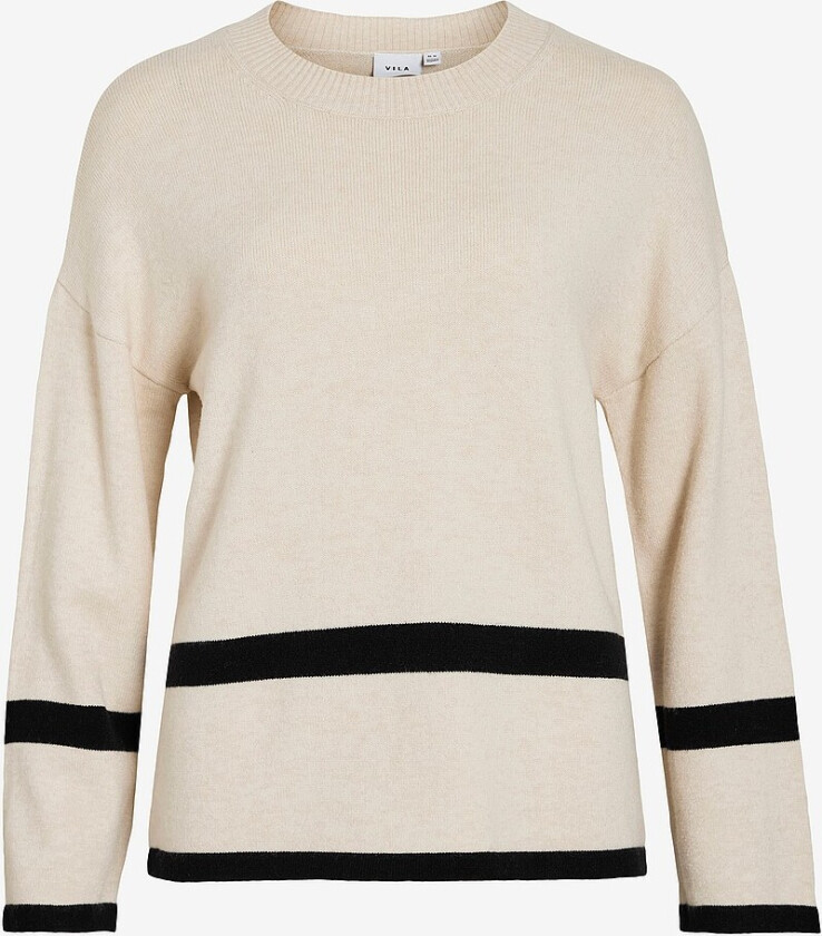 Pullover viRil O-neck Oversize L/S - Brun