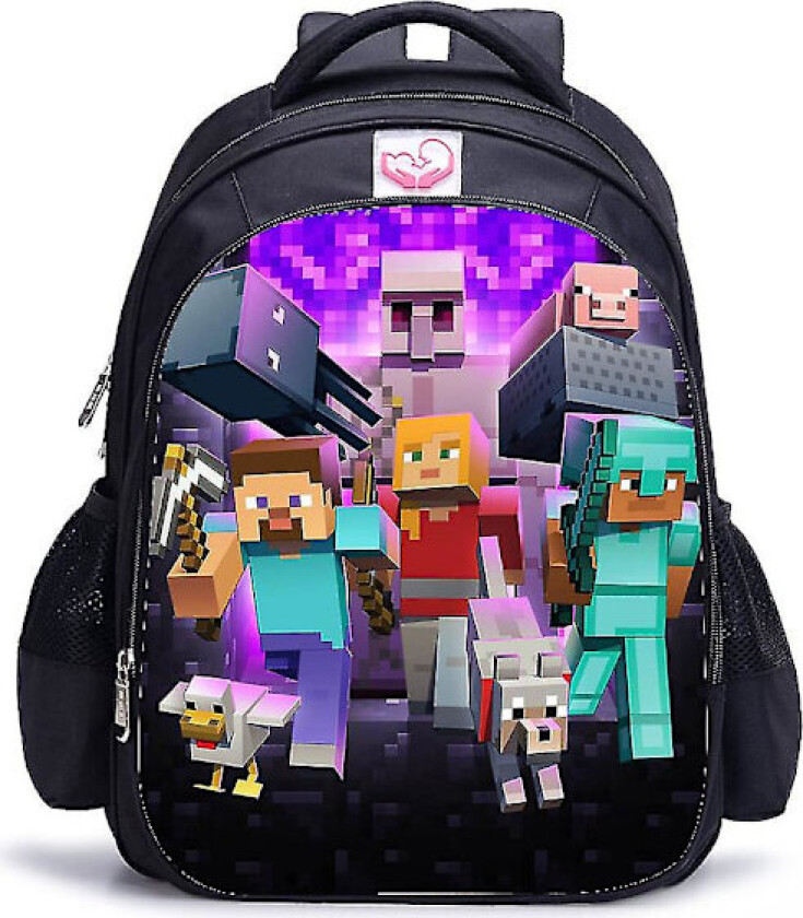 2023 Minecraft Vanntett Ryggsekk for Barn