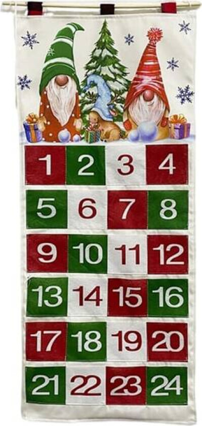 Stoff Adventskalender, 24 Lommer Nummer Foto Adventskalender, Julkalender Fyllbar, Juleadventskalender, Juletellerkalender