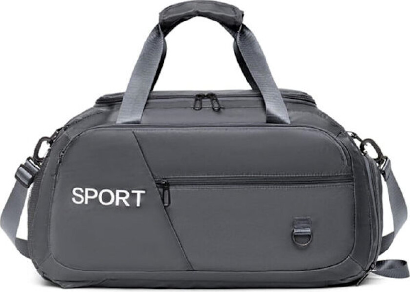 Sports Gym Bag for menn og kvinner, Yoga Gym Bag, Travel Duffle Bag med skoskap og våtlomme