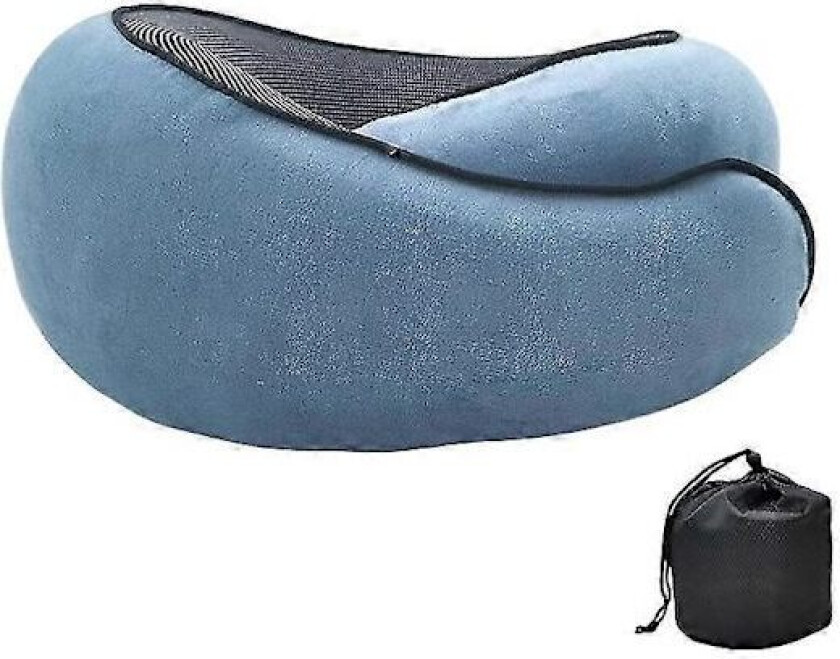 Reisepute for nakke U-formet Memory Cotton Nakkeputer Massasje Nakkepute Sove Flypute Cervical Healthcare Pute