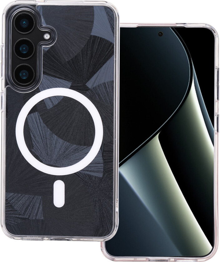 Flash Mag Deksel for Samsung Galaxy S24 og S25 - Svart