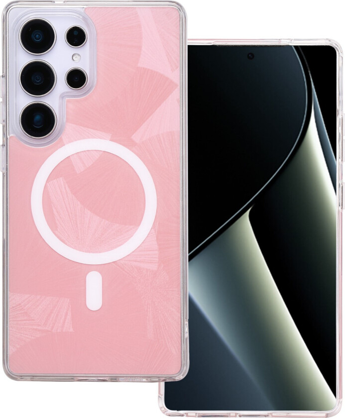 Flash Mag Deksel for Samsung Galaxy S25 Ultra - Rosa