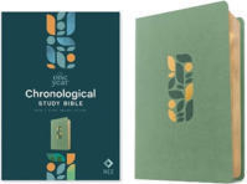 NLT One Year Chronological Study Bible (Leatherlike, Sage Green Mosaic)