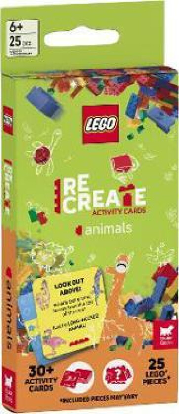 LEGO® Books: ReBuild Activity Cards: Animals (with over 30 activity cards and 25 LEGO elements)
