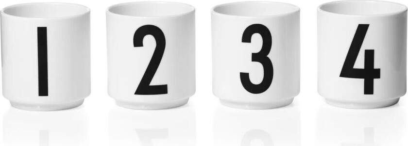 espressokopp 4-pakn. White