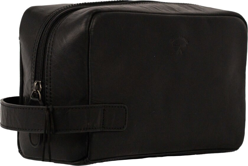 Toiletry Bag Leather Black
