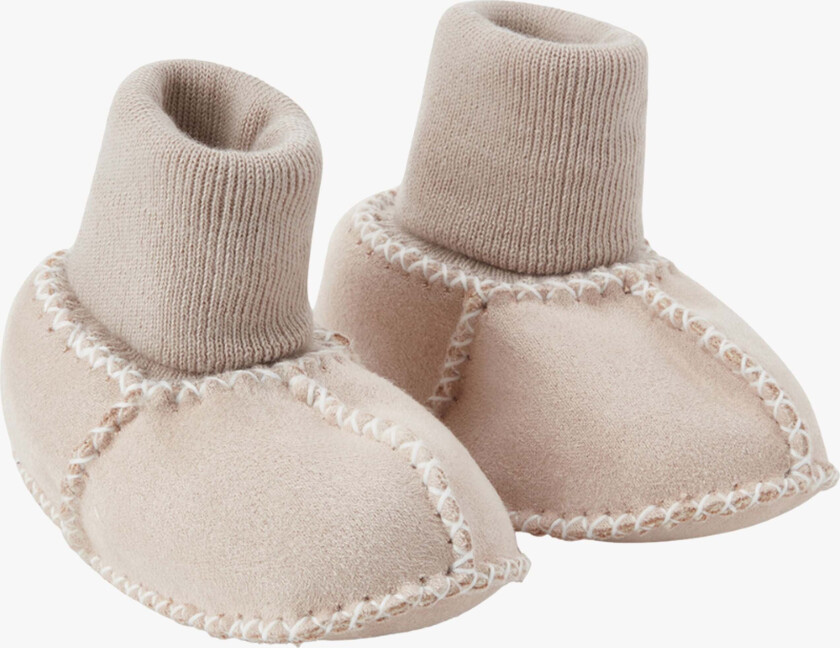 Cosy Mocs Tøfler, Beige, 6-12 md. - Innesko & Tøfler