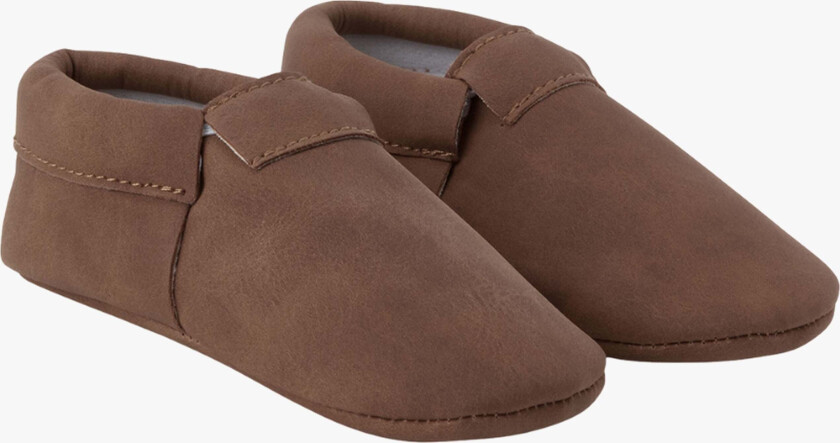 Casual Mocs Tøfler, Brown, 3-6 md. - Innesko & Tøfler - Naturgummi,PU