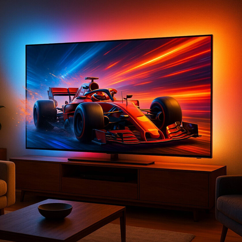 Smart HDMI Sync Box-sett med LED-stripe, 250 cm, RGBW