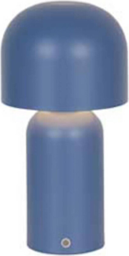 LED-bordlampe Niko, blå, høyde 26 cm, metall, dimmer